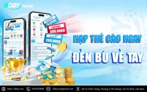 Chương trình khuyến mãi "Nạp Thẻ Cào Ngay - Đền Bù Về Tay" tại 8DAY
